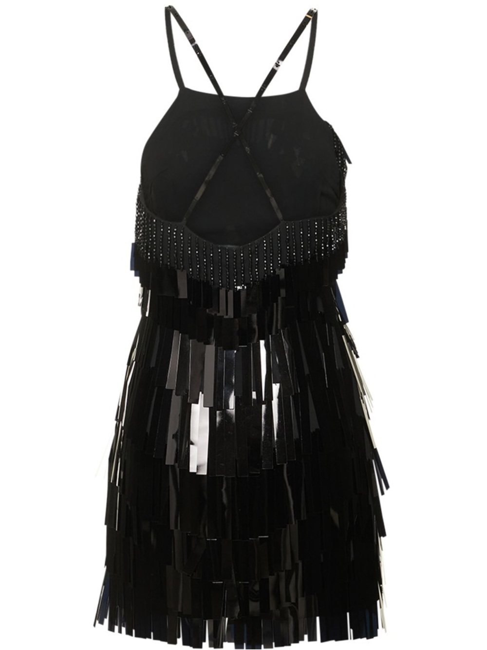 The Attico Black Sequin Fringe Mini Dress Size 2 $3500 Retail NWT - Picture 9 of 10